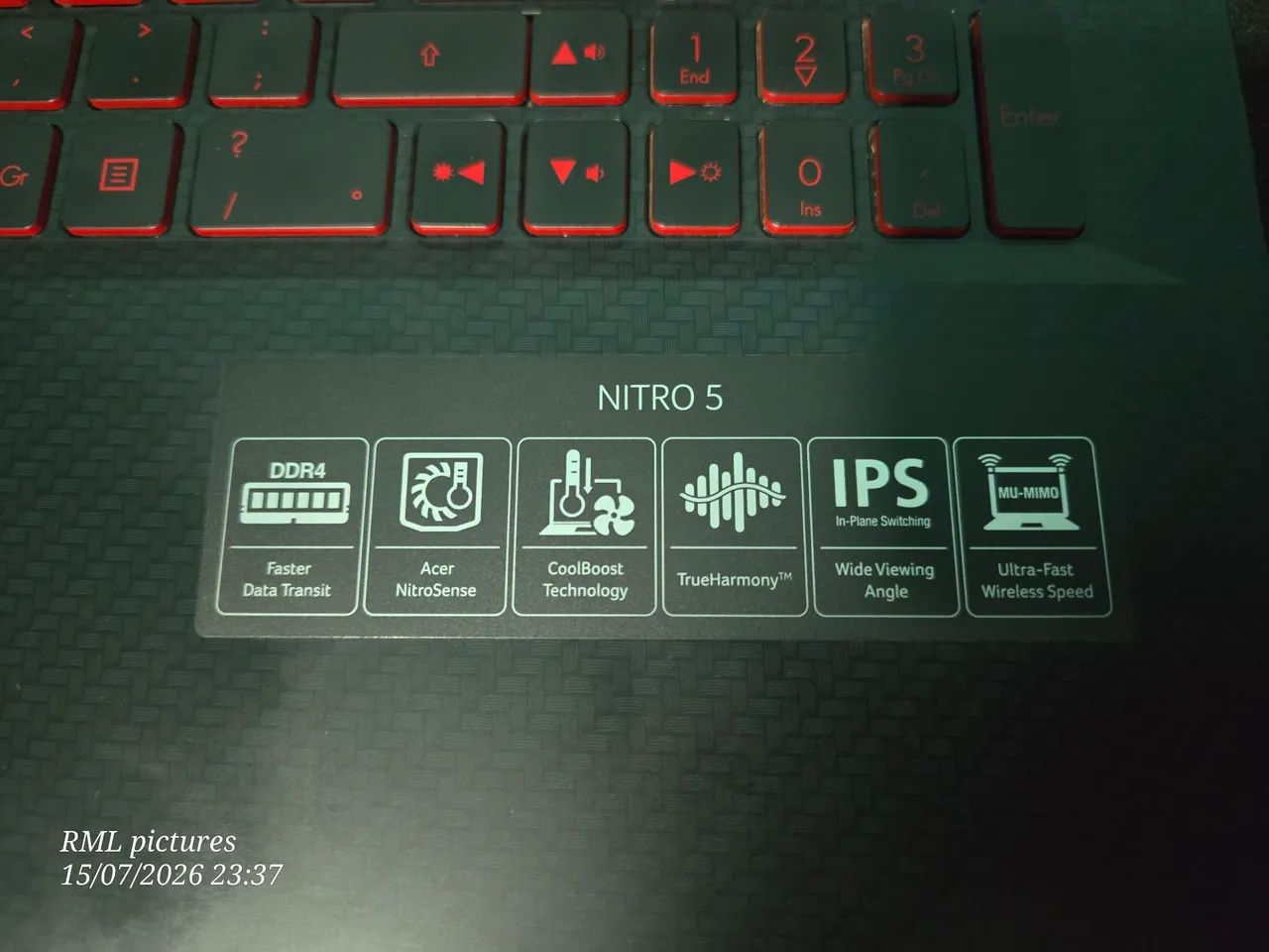 Notebook Acer Nitro 5 i5 de 8° geração zerado - Foto 4