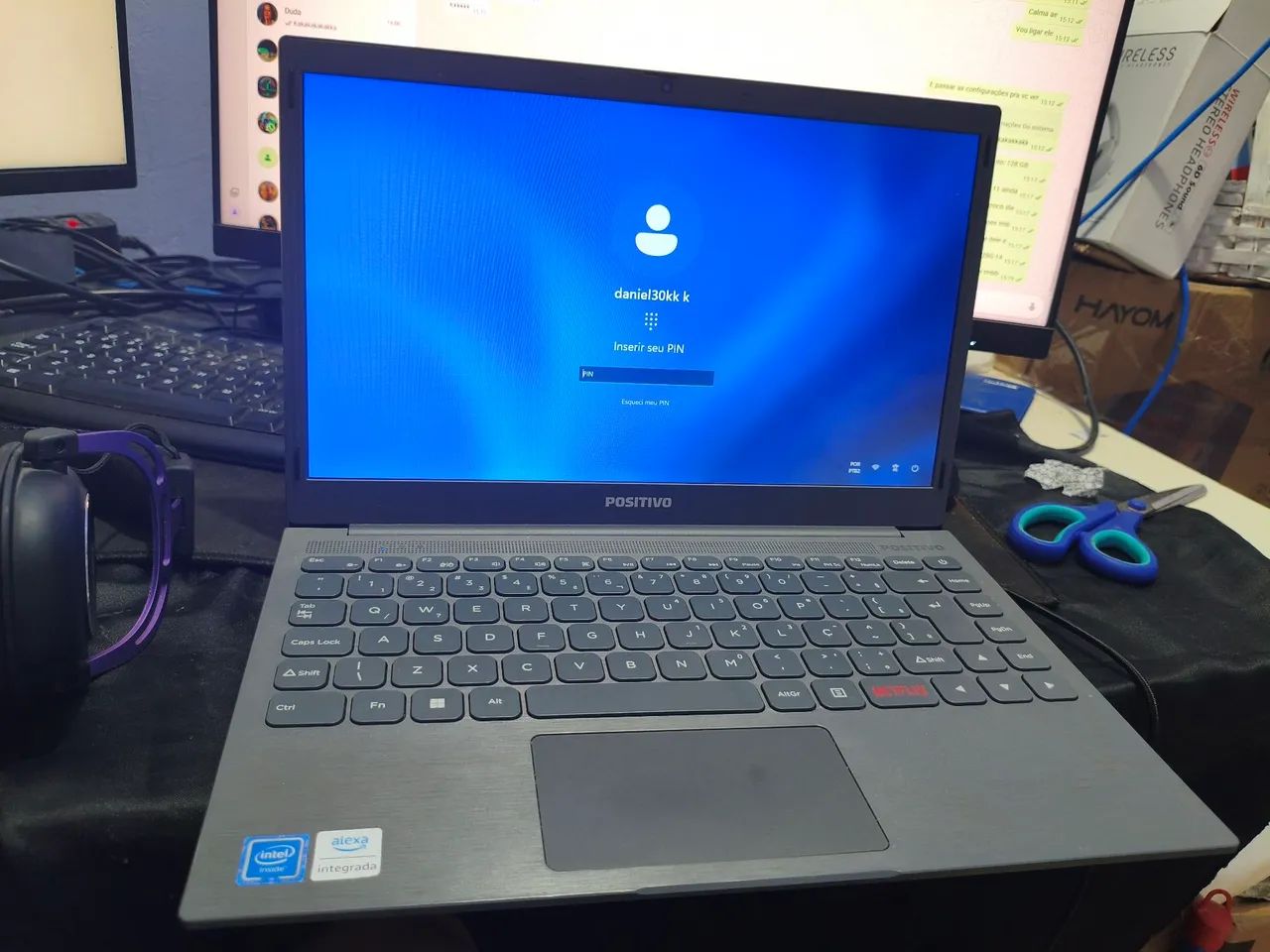 Notebook positivo Motion Gray 14 Intel Celeron 4gb RAM SSD 128GB