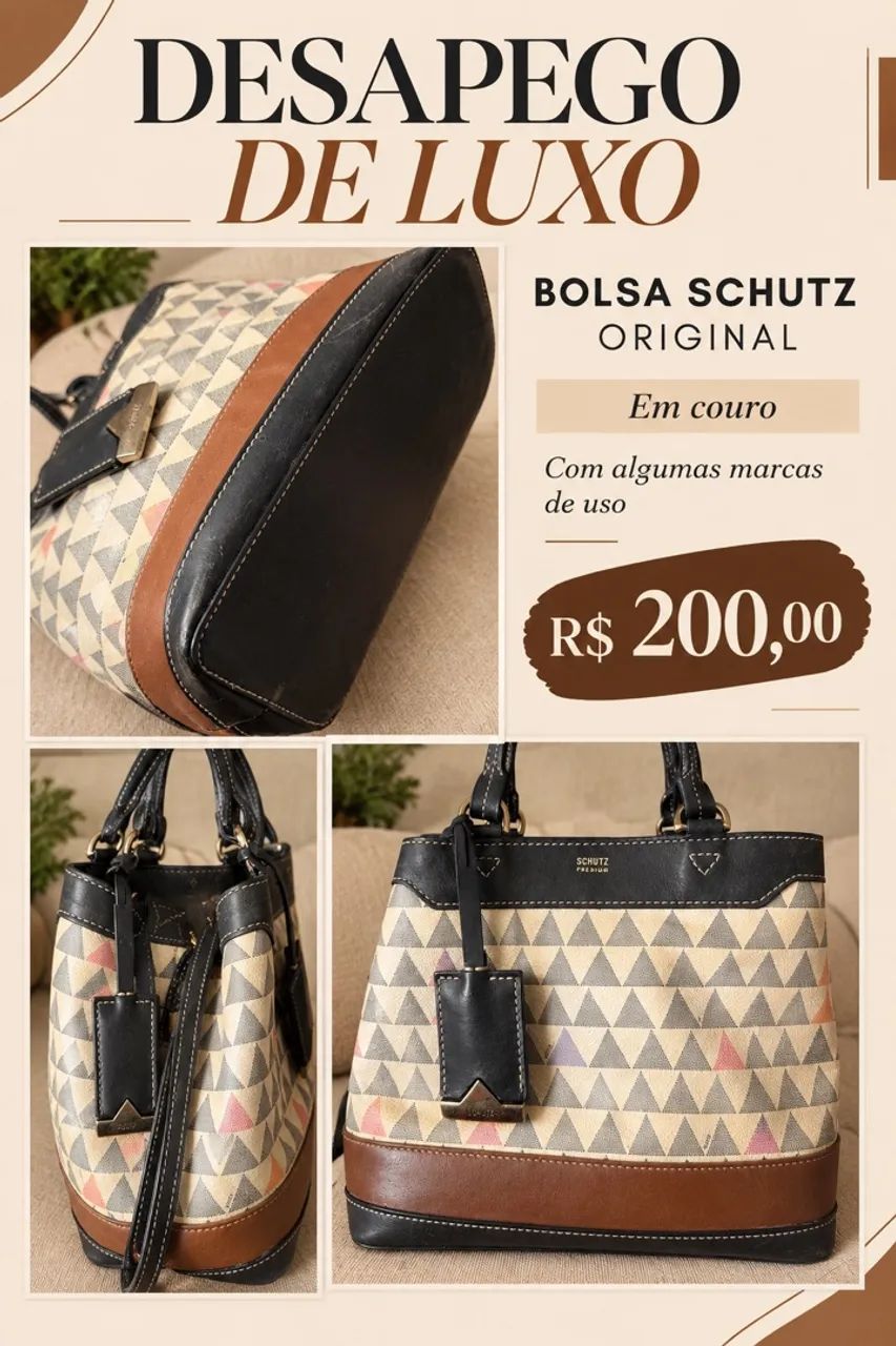 Desapego de luxo bolsa Schutz 