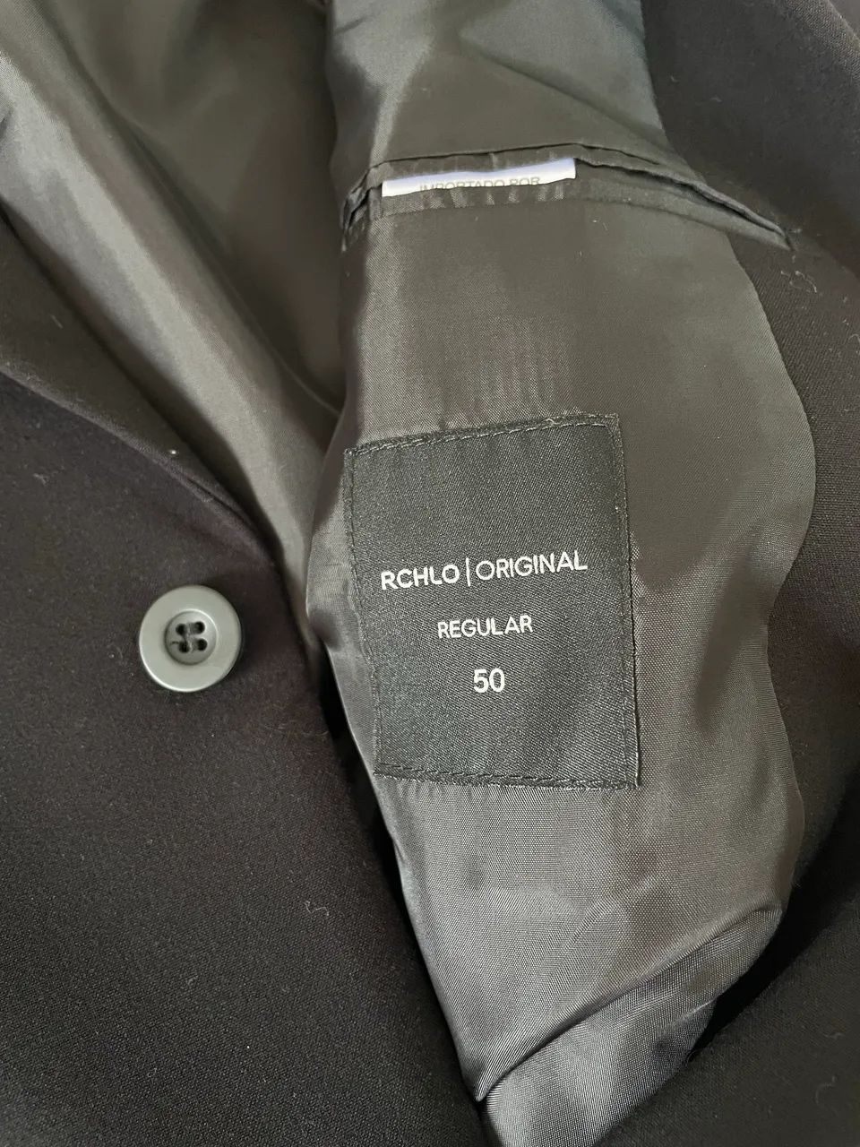 Paletó Preto Rchelo tamanho 50 - Foto 3