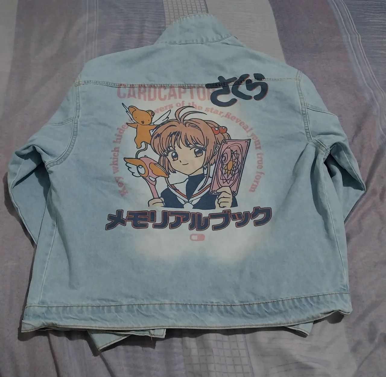 Jaqueta Jeans azul Oversized Sakura Card Captor - Foto 5