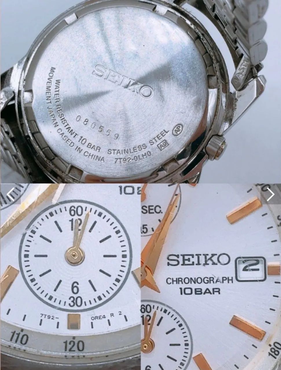 Relógio Seiko Cronógrafo com Caixa e tags Importado do Japão - Foto 4