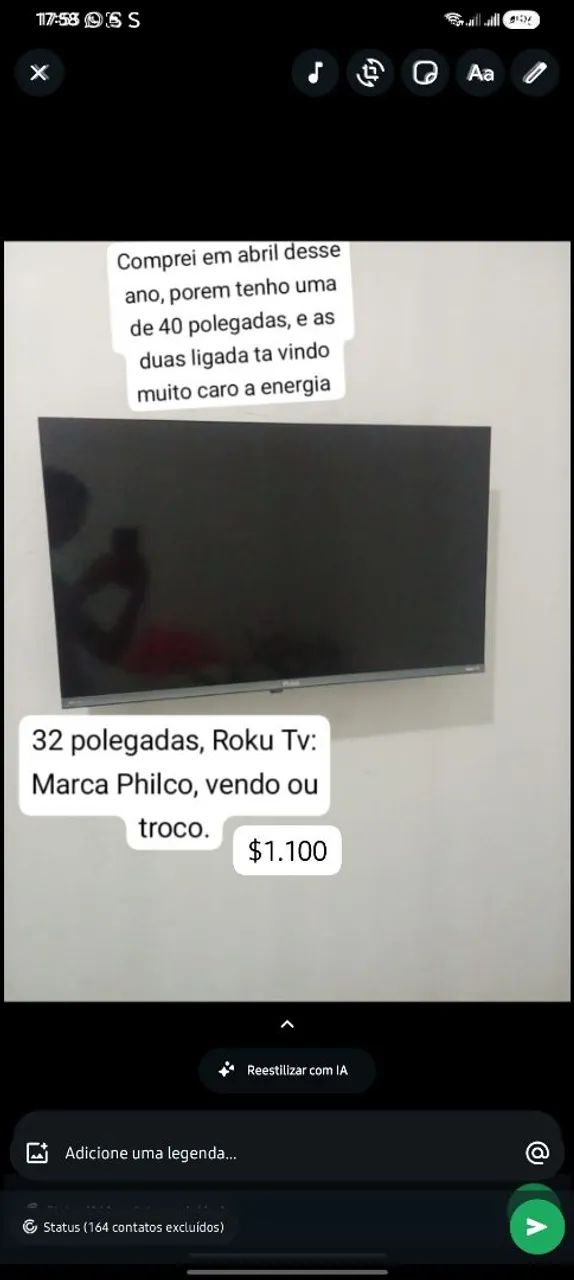 Tv philco 32 polegada