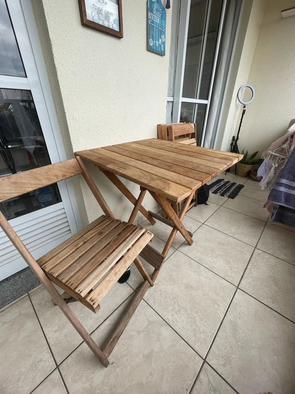 Vendo mesa de madeira de pinus - Foto 4