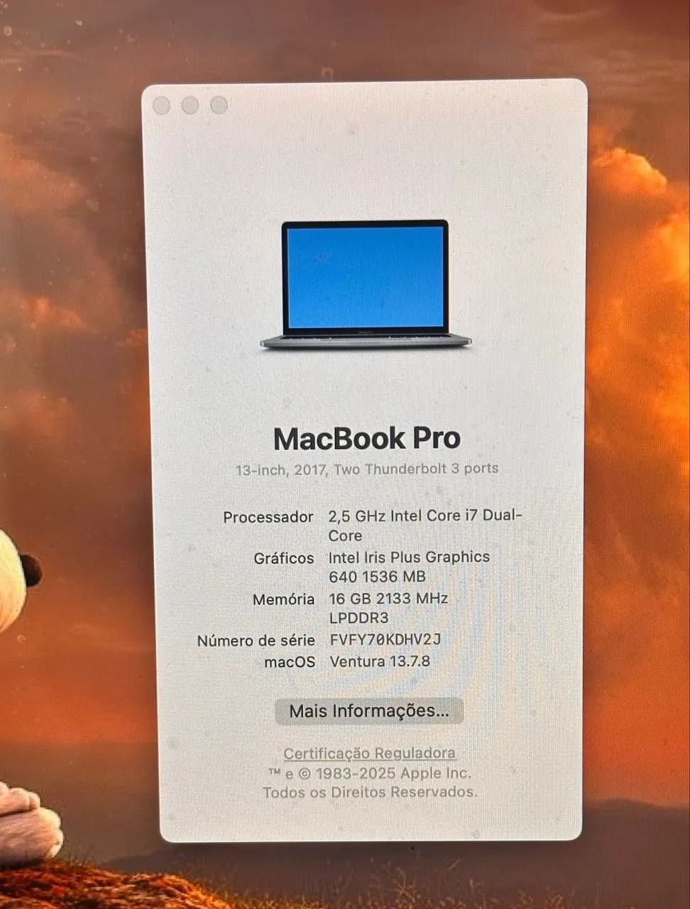 MacBook Pro 13? dual core - I7 - 16GB RAM - 256GB  - Foto 3