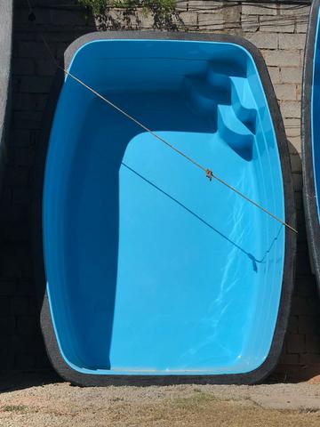 Piscina de fibra nova - 3,45 x 2,41 x 0,85m Alpino - Foto 3