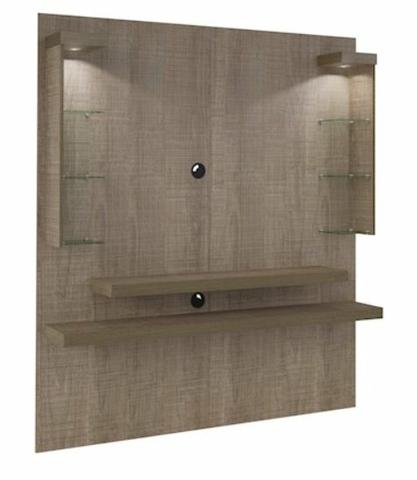 Painel para TV Atlantis Artely Cor Canela ou Pinho com Branco - Foto 4