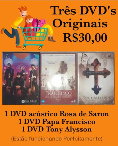 3 DVDs originais (católicos)