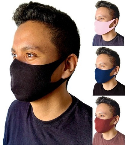 Kit 100 Máscara Ninja de Proteção Respiratória em Neoprene -VáriasCores