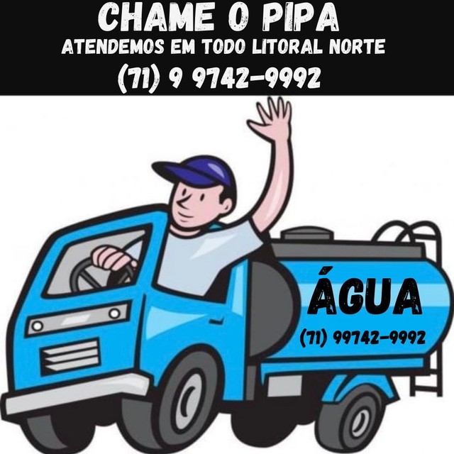 Servico de transporte de agua. / agua potavel / caminhao pipa / pipa
