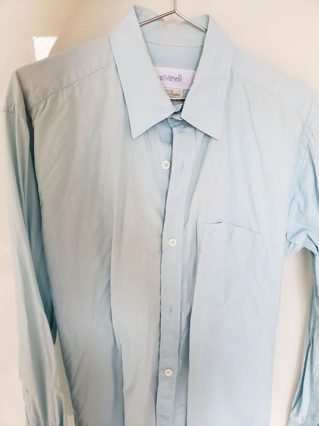 Camisa social azul claro