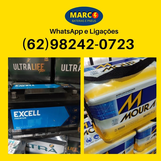 Bateria NOVA e USADA (Entrega grátis) - Foto 4