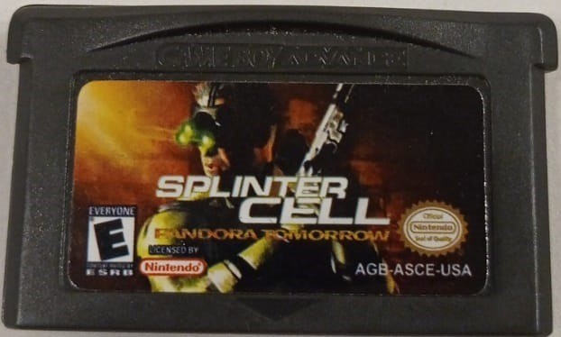 Splinter Cell Pandora Game Boy advanced