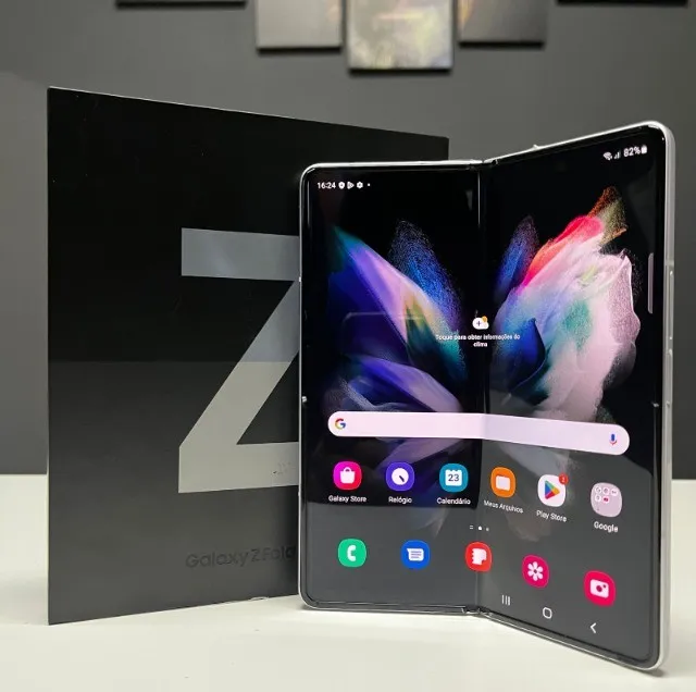 Samsung Z Fold 3 Prata 256gb _ Seminovo com 3 meses de Garantia