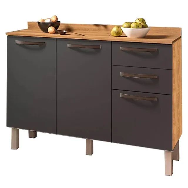 Balcão Valencia 3 Portas 2 Gavetas para Cozinha!! Pr8761m