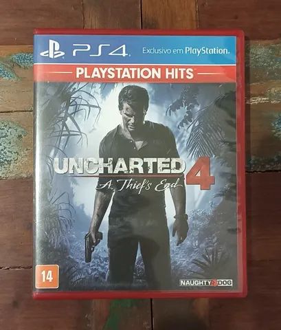 Uncharted 4 Thief's End Hits - Ps4 - Mídia Física