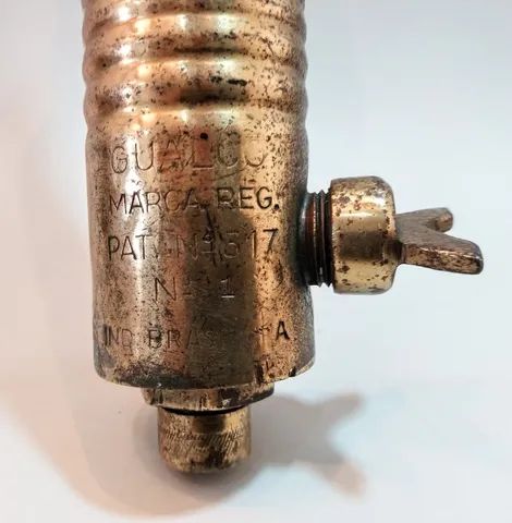 MAÇARICO  ANTIGO <br>MARCA GUALCO<br>N° 1 LATÃO  41x 13 x 9 cm - Foto 6