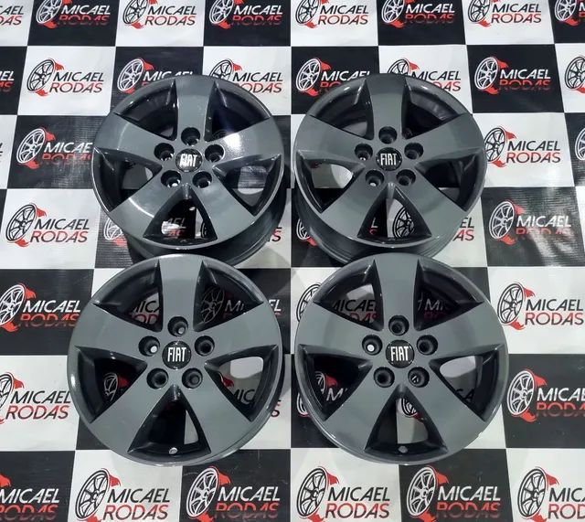 Jogo de rodas aro 17 Fiat Freemont Dodge Journey originais 5x127 + Pintura Nova  - Foto 8