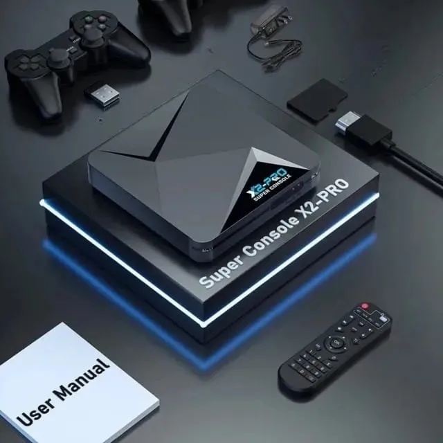 Super Console X2 Pro 3 em 1 I EmuELEC4.6 + Android TV 9.0 + Sistema CoreELEC