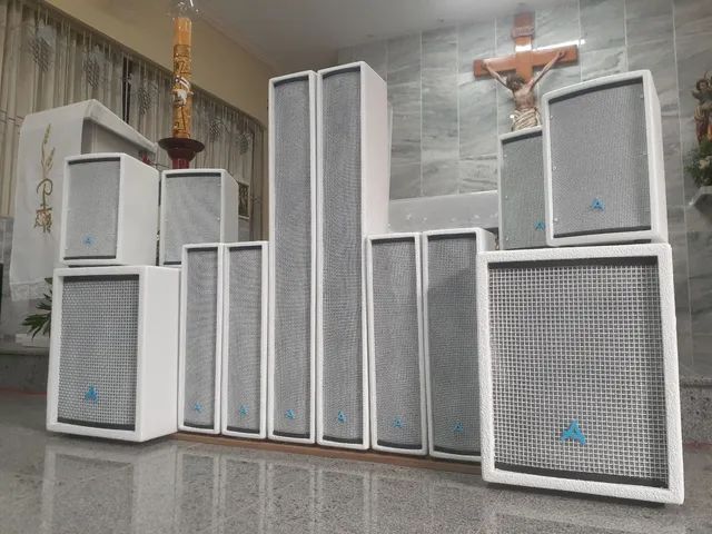 Caixas de som e Trat. Acústico. Som Line Array Sub Profissional Igreja Ambiente - Foto 2