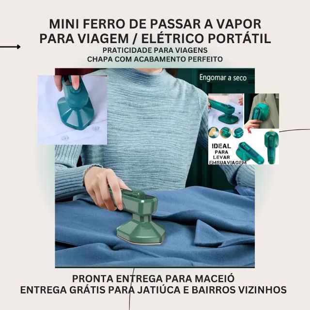 Mini Ferro De Passar Roupas A Vapor Para Viagem - Foto 2
