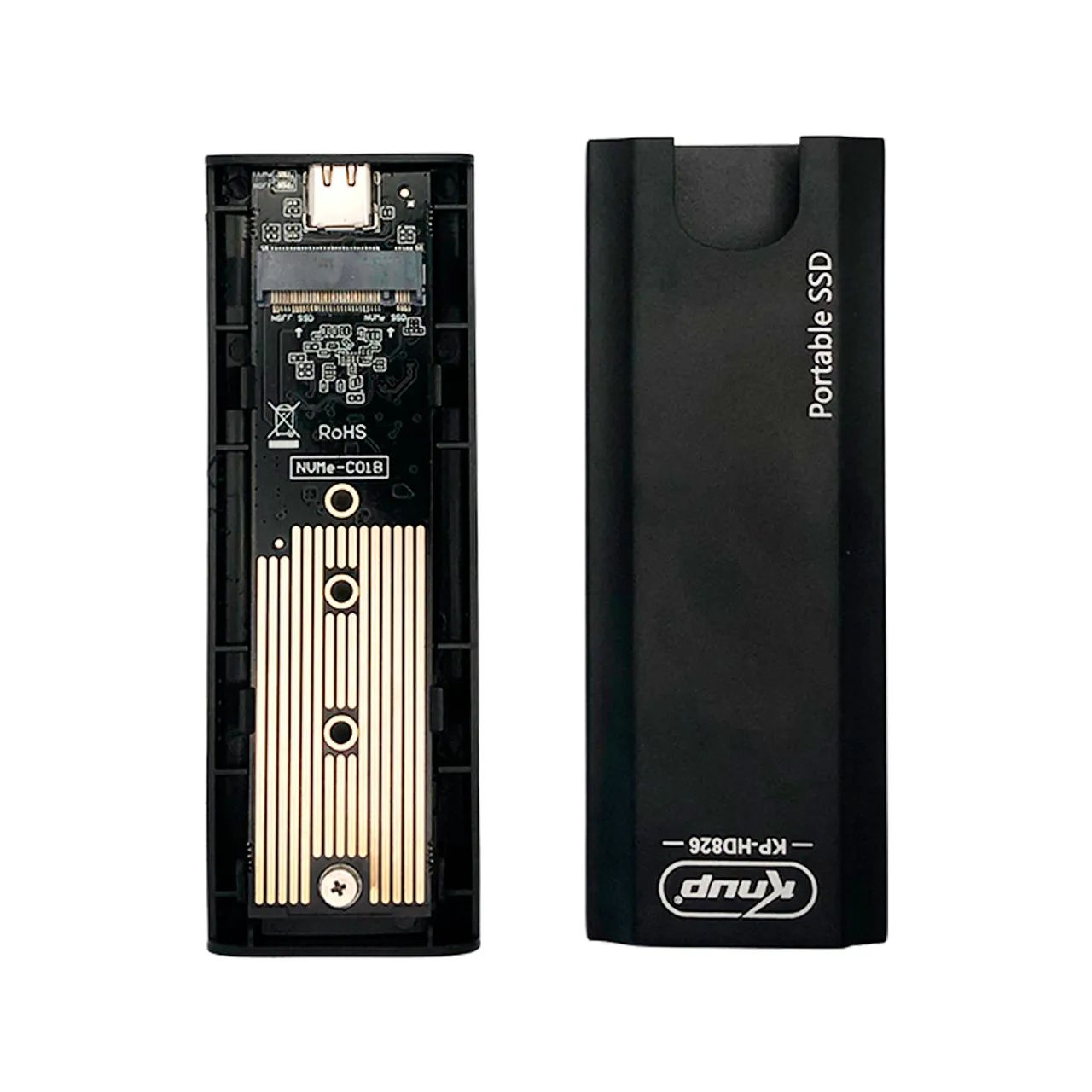 Case Para SSD gaveta M.2 Nvme ou Sata Cabo Usb /Tipo-C Knup - Kp-HD826  - Foto 5