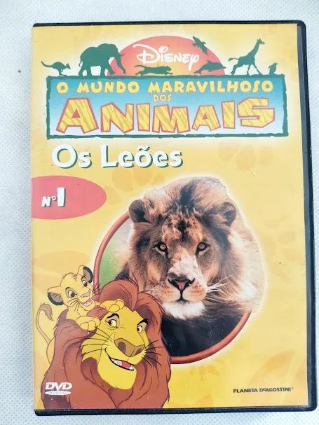 DVD O Mundo Maravilhoso dos Animais - Os Leões - Disney