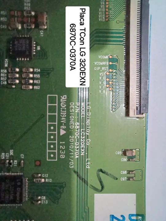 Placa LG T-Con LC 320EXN 6870C-0370A 