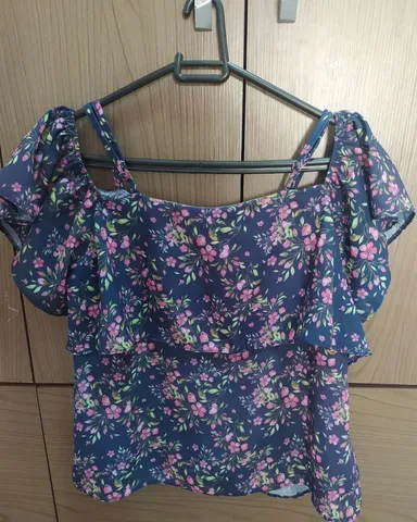 Blusa ombro a ombro com alcinha