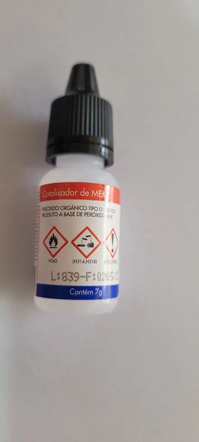 Catalisador de MEK - Resinas, massa plásticas, tintas