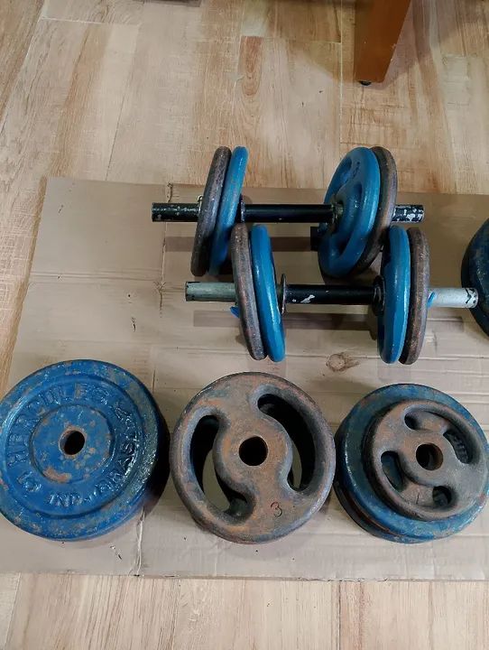 Halteres e 71kg de anilhas!