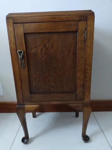 2 x Armários de cabeceira em carvalho inglês - pés Queen Anne.  - Foto 4