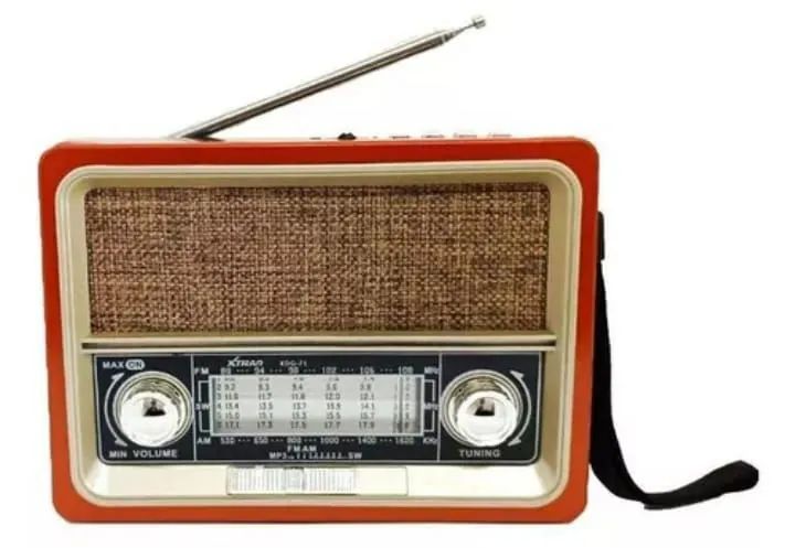 Rádio Vintage Antigo AM FM Bluetooth USB placa solar recarregável  - Foto 2