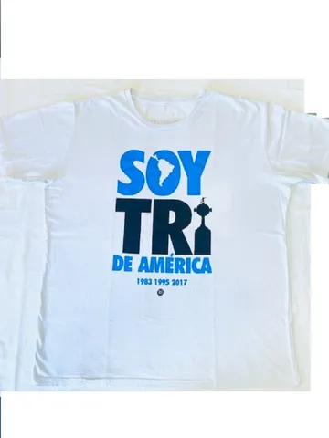Camiseta Manga Curta Gremio ?Soy Tri de America? Tam GG dO Bairrista