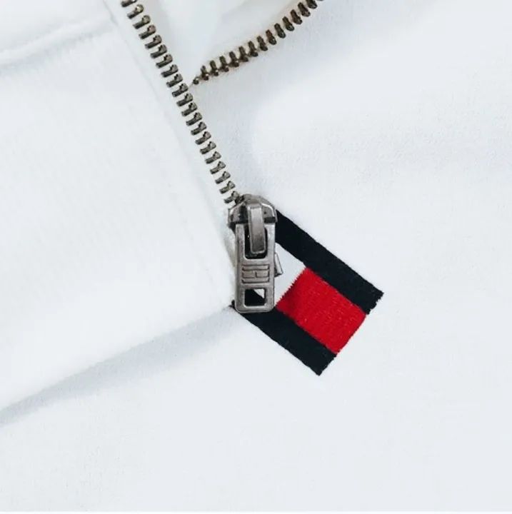 Casaco de Moletom Tommy Hilfiger Branco - Foto 3