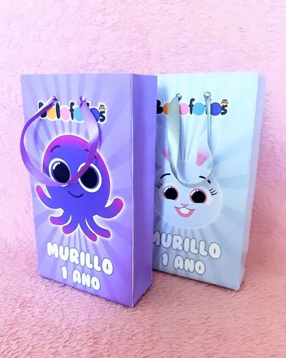 Festa Bolofofos Sacolinhas e caixinhas personalizadas  - Foto 2