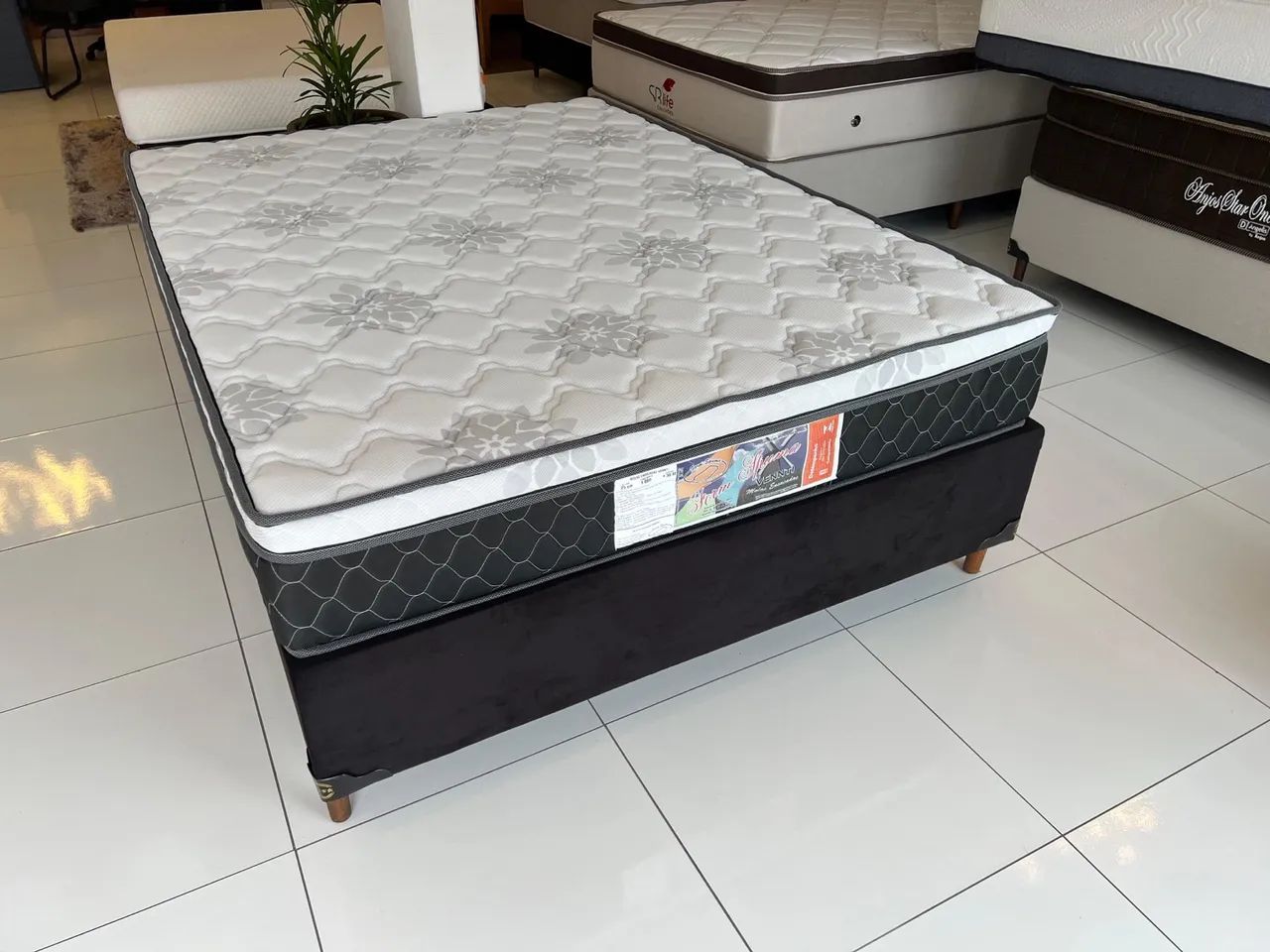 Colchão de Casal NOVO COM BASE - ENTREGA GRÁTIS! - Foto 4