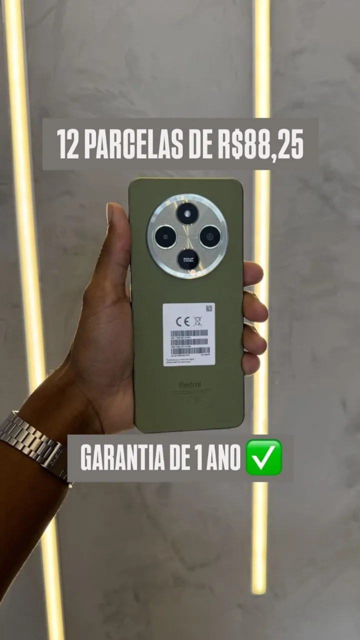 Xiaomi Redmi 14C Sage Green - 8 GB Ram / 256GB memória interna - Garantia de 1 ano