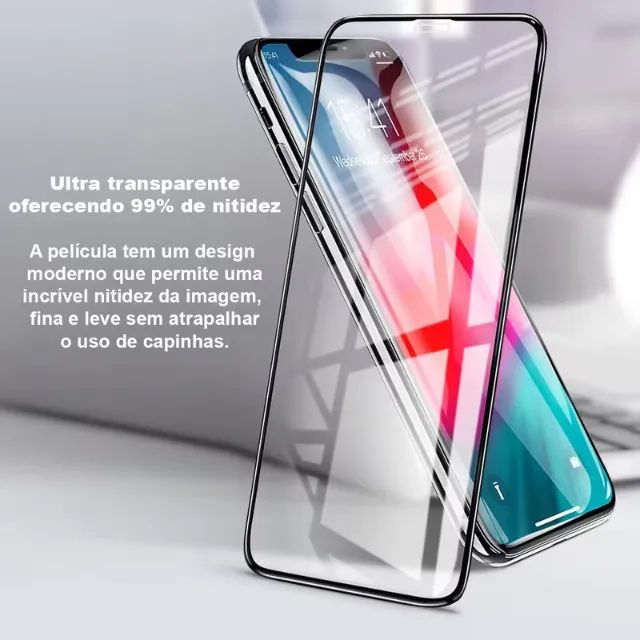 Película De Vidro Temperado 3D Para iPhone 12/iPhone 12 Pro (NOVO) - Foto 3
