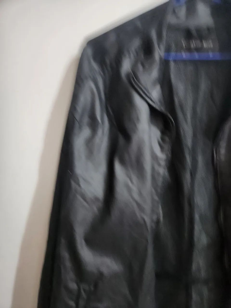 Casaco de couro preto Calvin Klein  - Foto 3