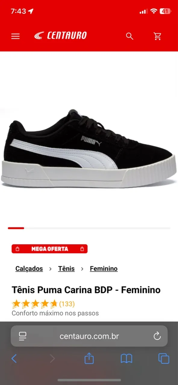 Tênis Puma Carina BDP Feminino - Conforto e Estilo