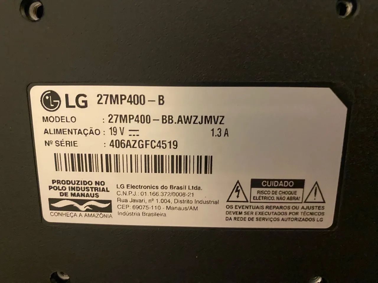Novo! Monitor Gamer LG 27" Full HD, IPS, HDMI e VESA, FreeSync, Bordas Finas - Foto 4