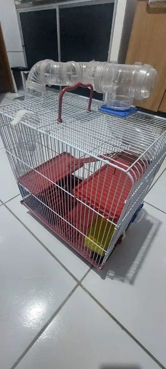 Gaiola para hamster com tubos e acessórios  - Foto 4