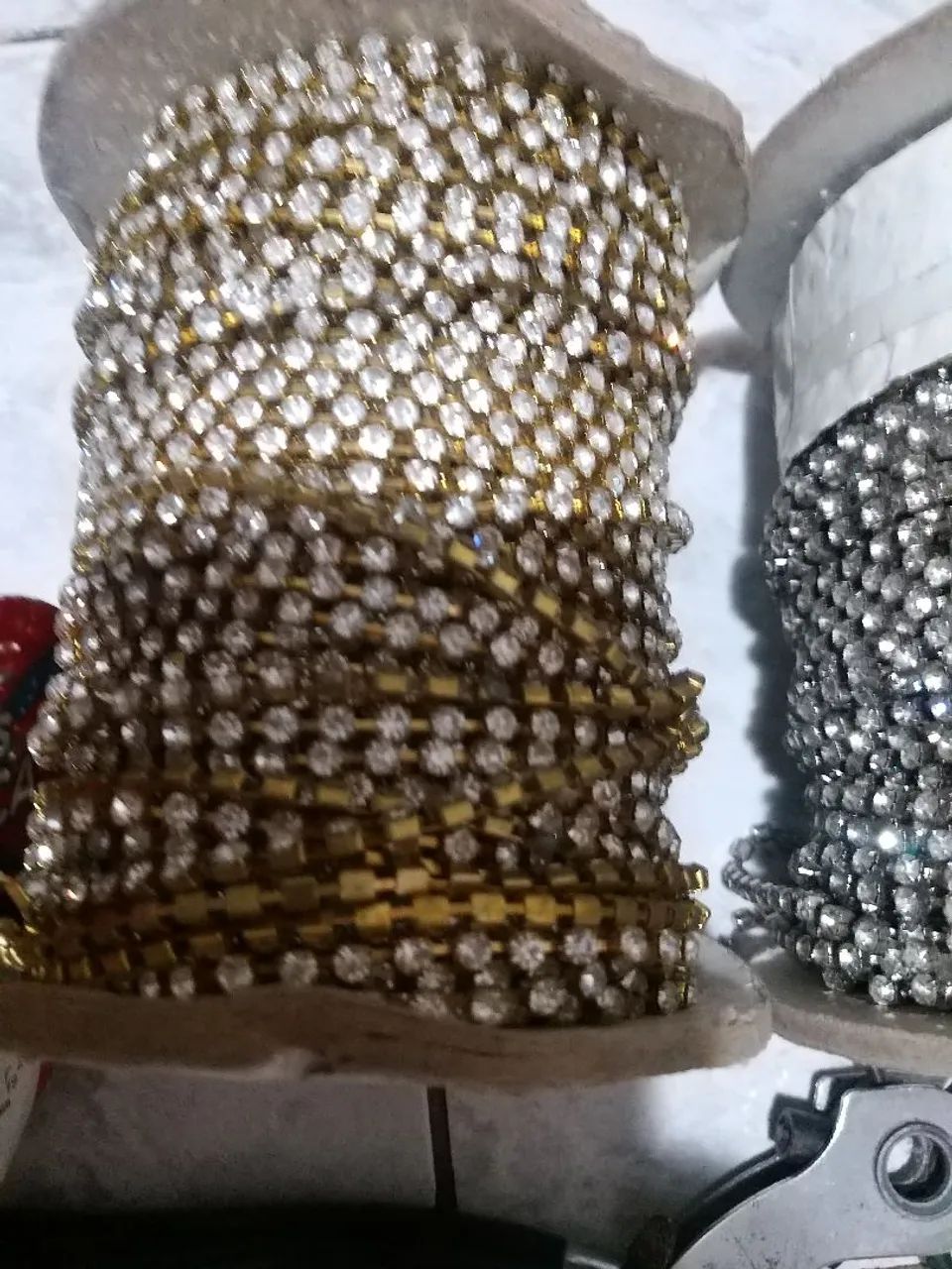 Renda de Strass para chinelos e outros  - Foto 2