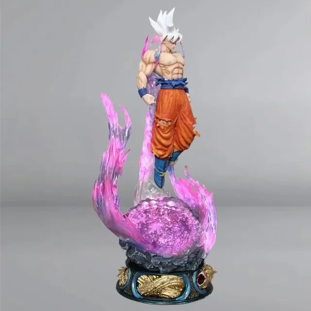 Action figure Goku Instinto superior com led DBZ Sem marca - Foto 4