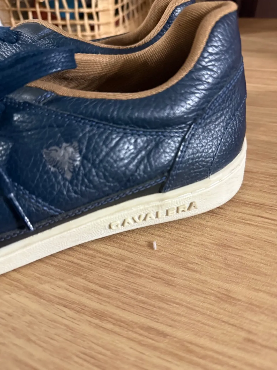 Sapatenis de Couro Azul Cavalera, tamanho 40 
