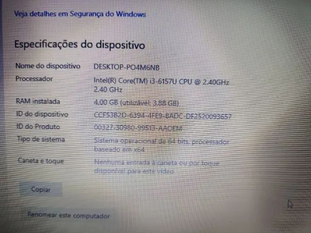 Notebook Positivo Motion i341tb intel Core i3 6157u Memoria 4Gb Ssd 120Gb Windows 10 - Foto 6
