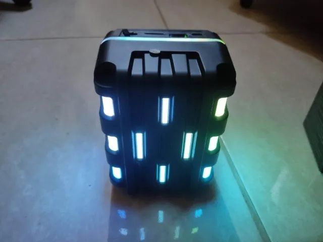 (Nova) Caixinha de som Bluetooth Kts-1721 com Led - Foto 2