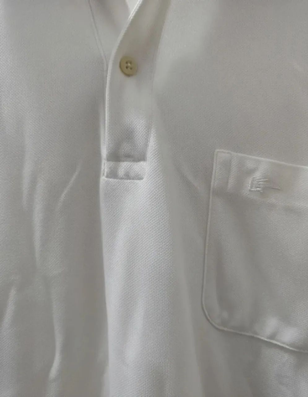 camisa polo masculina branca tamanho m - pool original - Foto 4