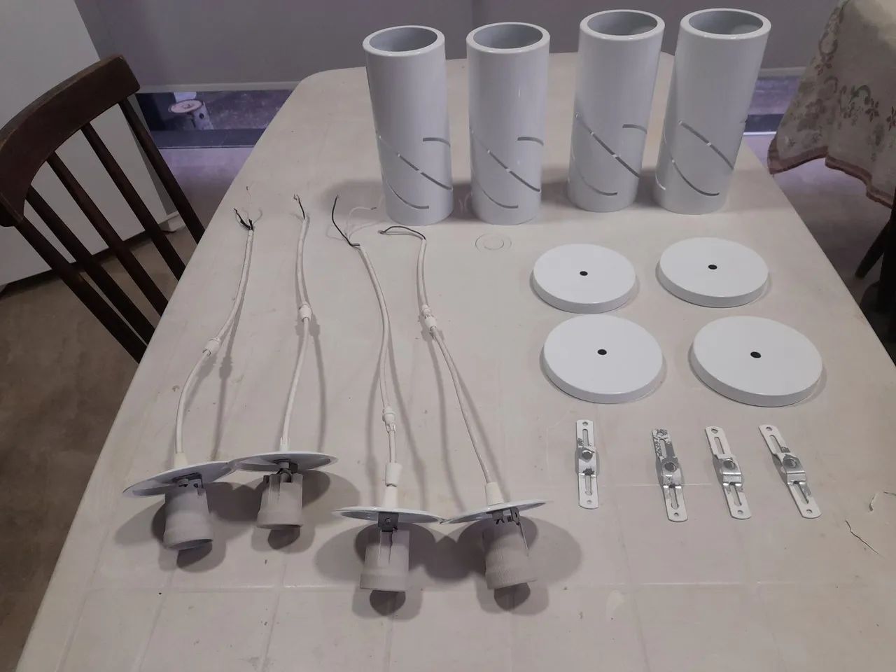 Kit de 4 Luminárias Pendentes Modernas